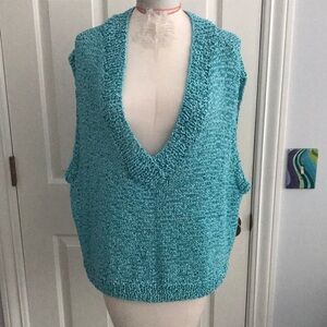 Hand knit one of a kind vest